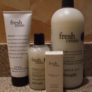 Philosophy Fresh Cream Shower Gels , Body Lotion and Purse Spray!!